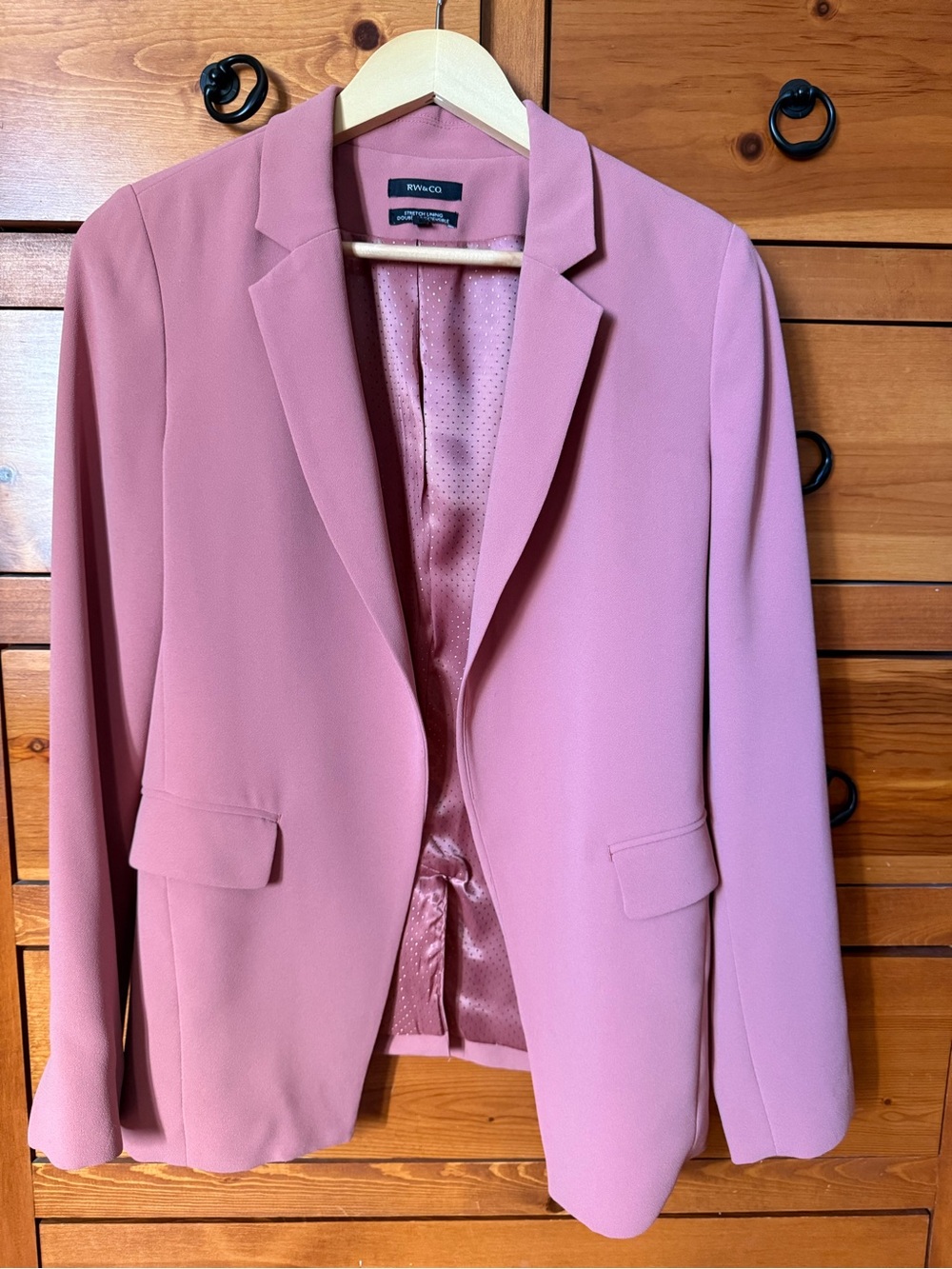 RW&CO. Rose Pink Tailored Blazer
